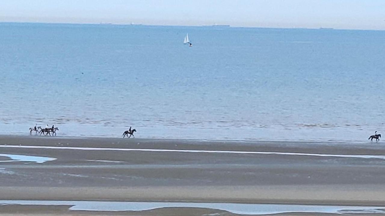 Zeezicht Vanop Het 6 De Verdiep Oostduinkerke Dış mekan fotoğraf